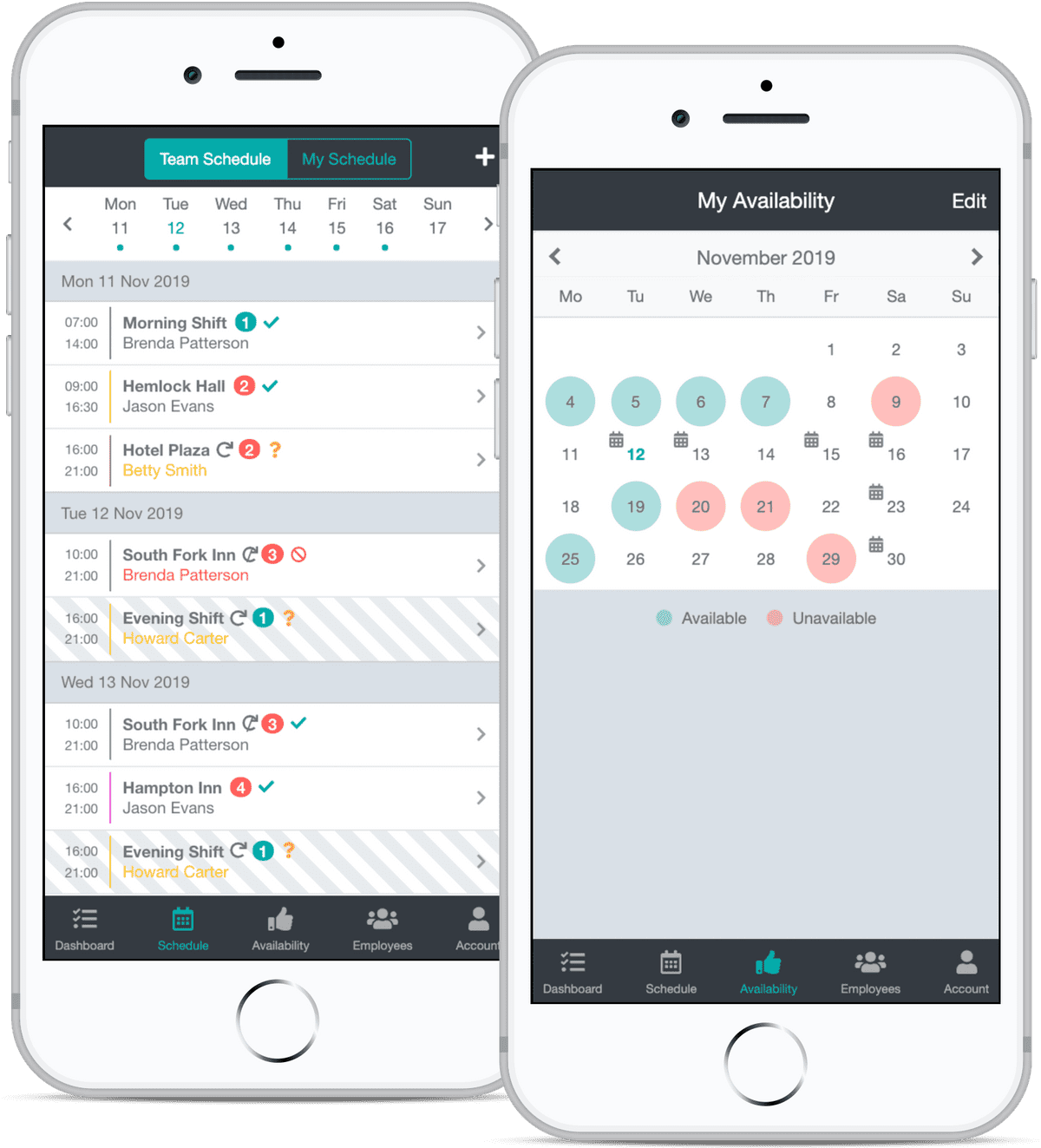 Employee work schedule maker